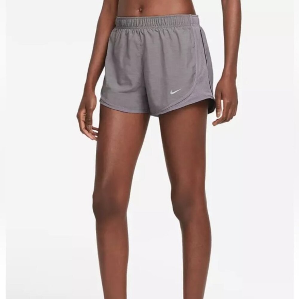 Nike NEW Tempo Dri Fit Lightweight Shorts Mesh Side Stretch Pocket Run Gray XS